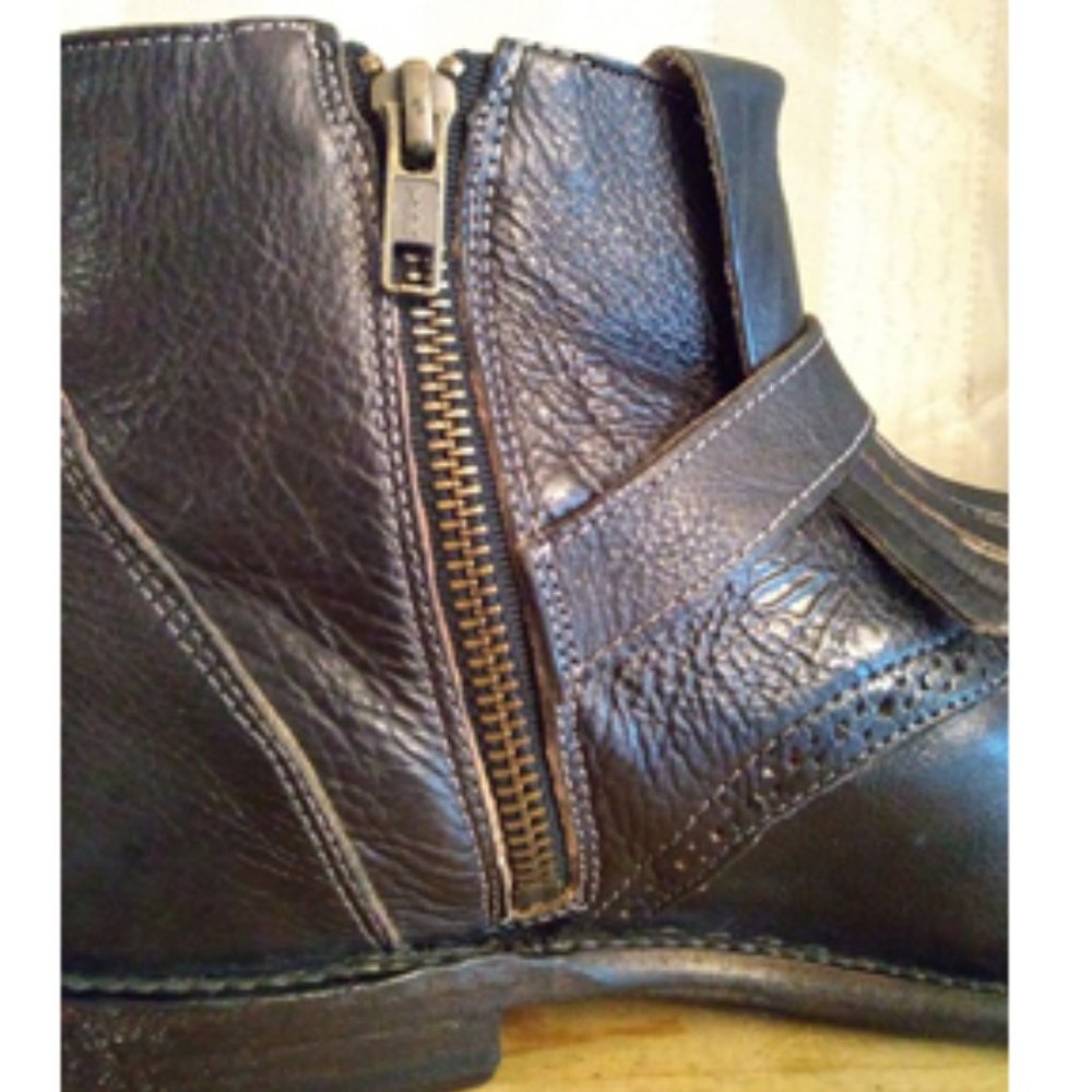 Bed Stu Dark Leather Ankle Booties - Picture 8 of 16
